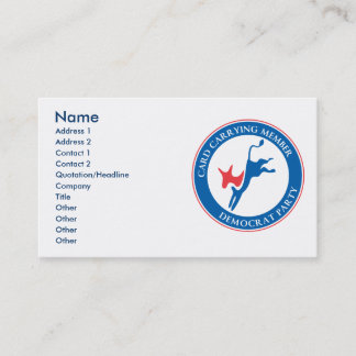 Carte de visite de Parti démocrate