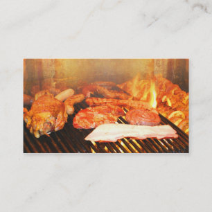 Carte de visite de partie de BBQ