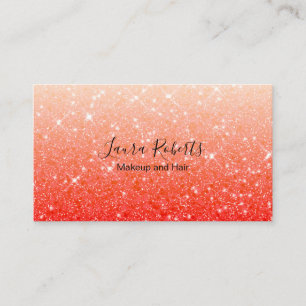 Carte de visite de Parties scintillant rouge moder