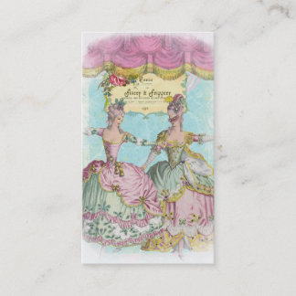 Carte de visite de parure et de colifichets