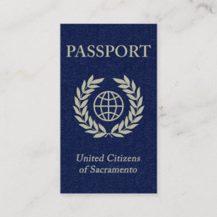 carte de visite de passeport