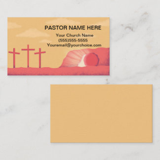 Carte de visite de pasteur professionnel