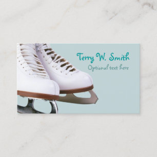 Carte de visite de patins de glace