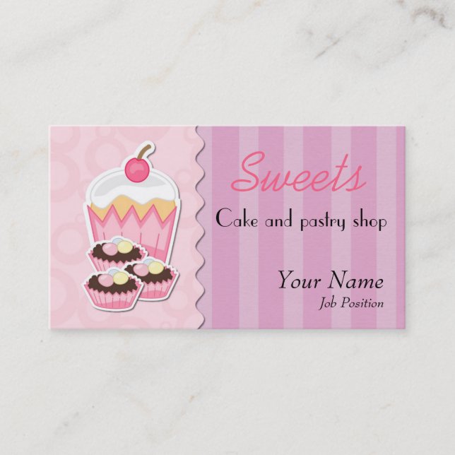 Carte de visite de pâtisserie (Devant)
