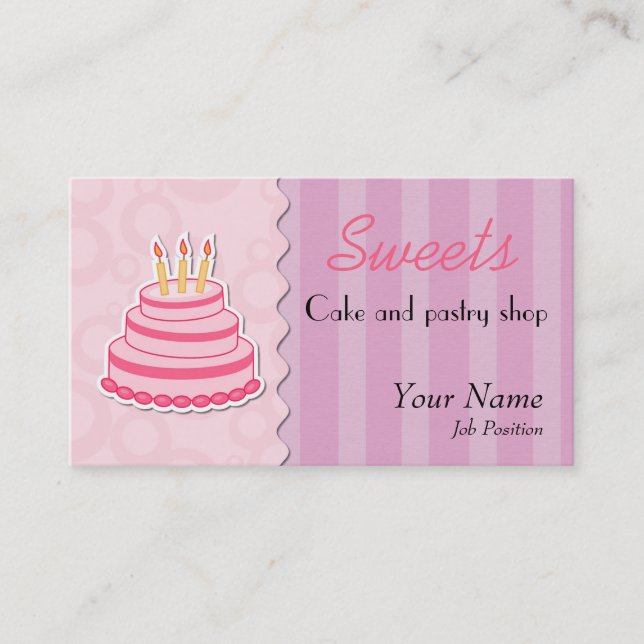 Carte de visite de pâtisserie (Devant)