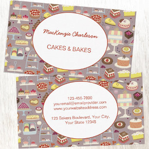 Carte de visite de pâtisserie