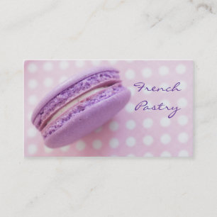 Carte de visite de pâtisserie de Macaron de