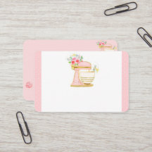 Carte de visite de pâtisserie UK / Euro, 8,5 cm x 