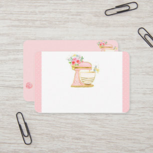 Carte de visite de pâtisserie UK / Euro, 8,5 cm x 