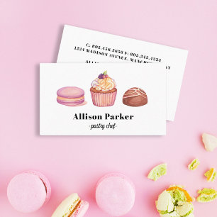 Carte de visite de pâtissier
