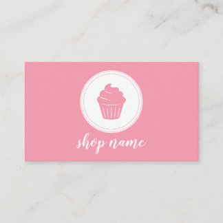 Carte de visite de pâtissier cupcake minimaliste r