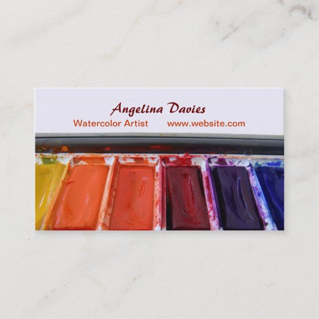 Carte de visite de peintres (Devant)