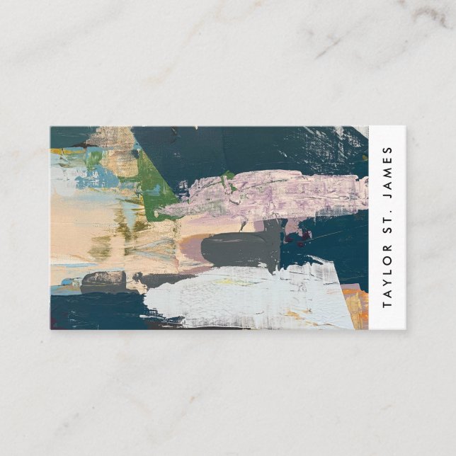 Carte de visite de peinture artiste vintage (Devant)