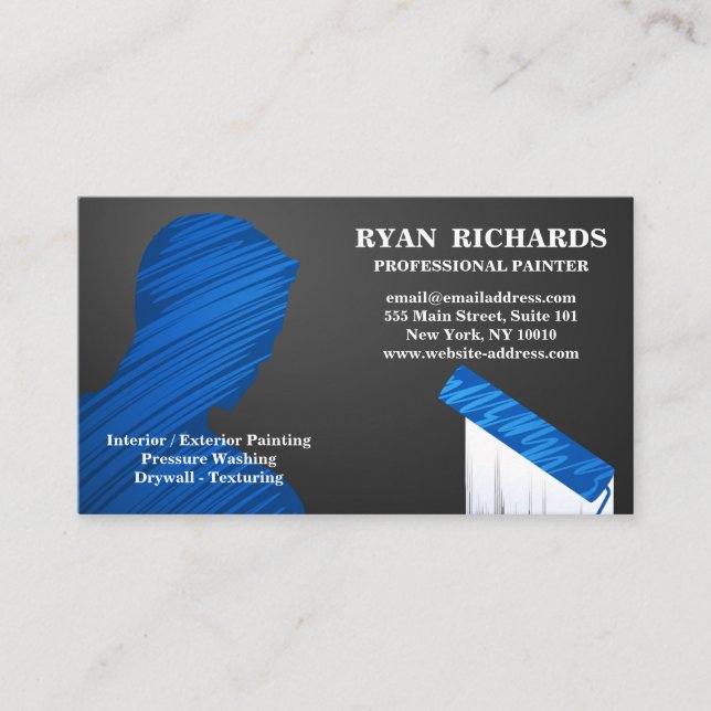 Carte de visite de peinture de la Maison Blanche e (Devant)