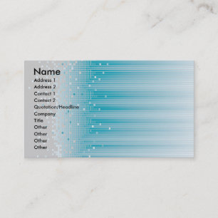 Carte de visite de peu (turquoise)