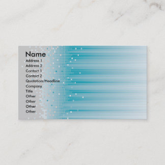 Carte de visite de peu (turquoise)