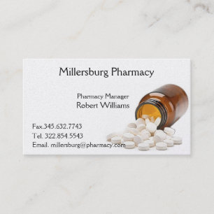 Carte de visite de pharmacien de pharmacie