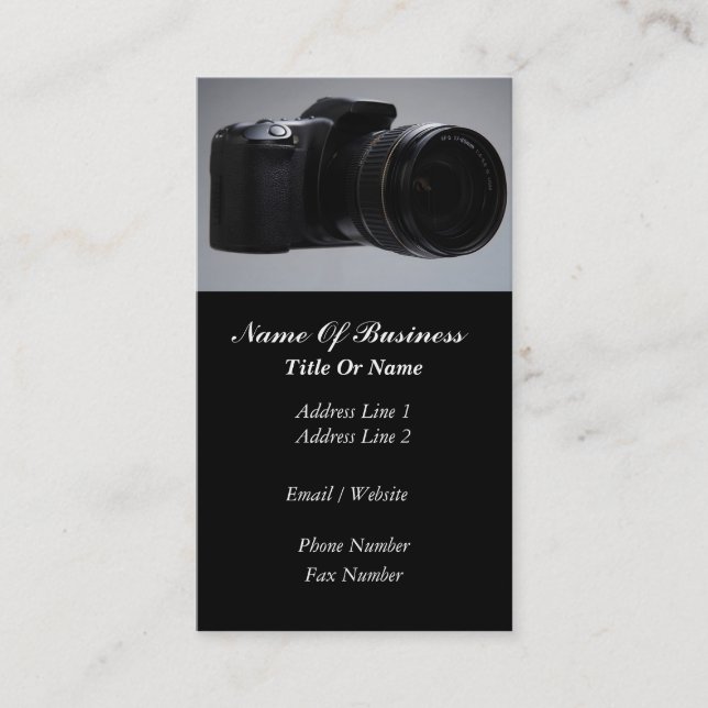 Carte de visite de photographe (Devant)