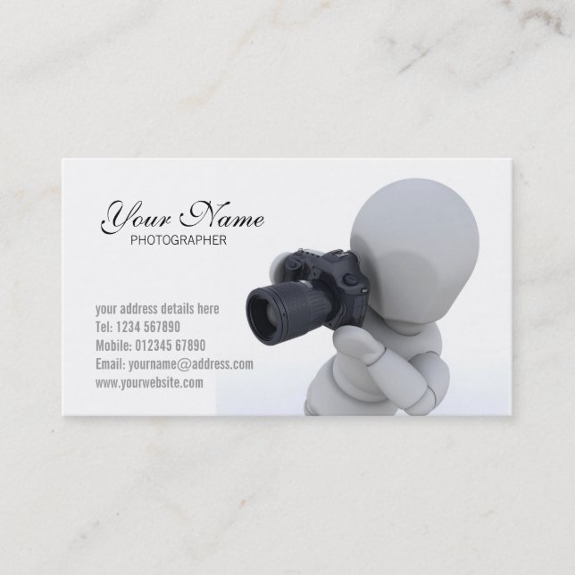 Carte de visite de photographe (Devant)