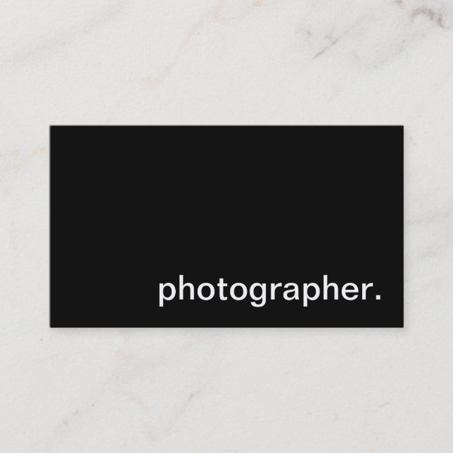 Carte de visite de photographe (Devant)