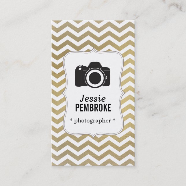 Carte de visite de photographe - aluminium de faux (Devant)