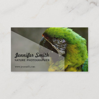 Carte de visite de photographe de nature