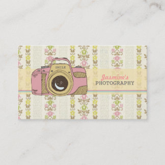Carte de visite de photographe de photographie