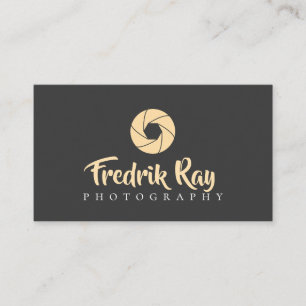 Carte de visite de photographe moderne