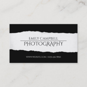 Carte de visite de photographe professionnel
