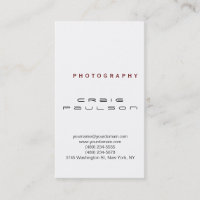 Carte de visite de photographie noir clair