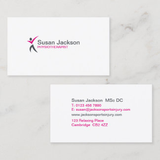 Carte de visite de physiothérapeute