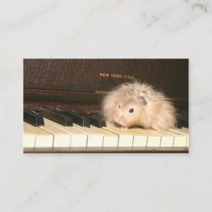 Carte de visite de piano de hamster
