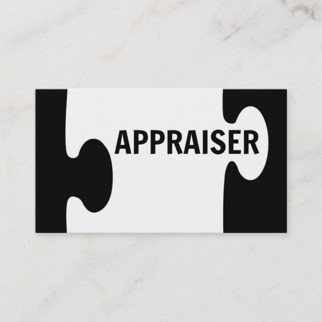 Carte de visite de pièce de puzzle Appraiser (Devant)