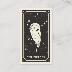 Carte de visite de piercer céleste de Boho Tarot