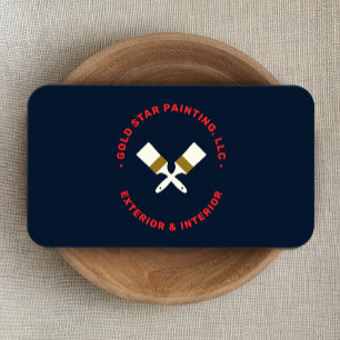 Carte de visite de pinceaux de peintre de maison t