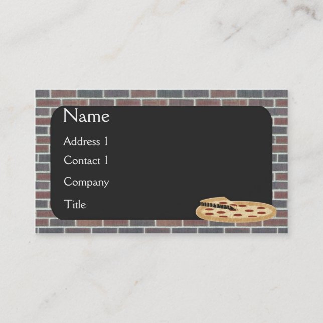 Carte de visite de pizza (Devant)