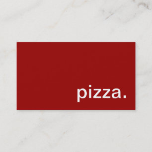 Carte de visite de pizza