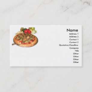 Carte de visite de pizza
