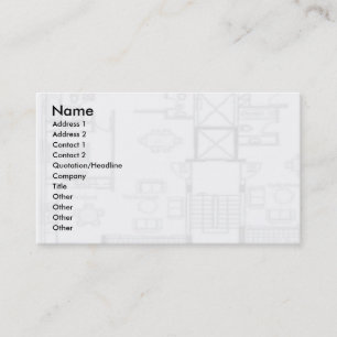 Carte de visite de plan d'étage