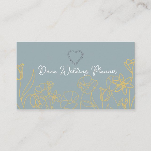 Carte de visite de planificateur de mariage  (Devant)