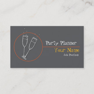 Carte de visite de planification de parti