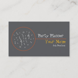 Carte de visite de planification de parti