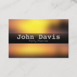 Carte de visite de planification de parti