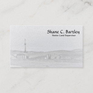 Carte de visite de plate-forme de forage et de