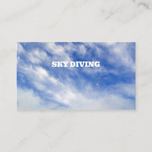 Carte de visite de plongée Sky (Devant)