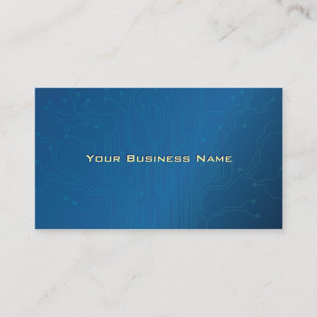 Carte de visite de pointe bleu de carte (Devant)