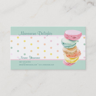 Carte de visite de points Macarons