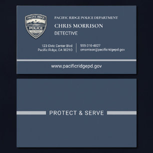 Carte de visite de police