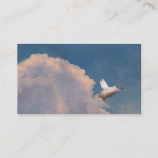 carte de visite de porc de vol (Devant)