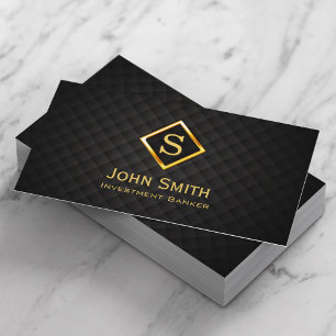 Carte de visite de preneur ferme de diamant d'or